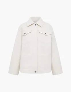 Textured Collared Utility Jacket