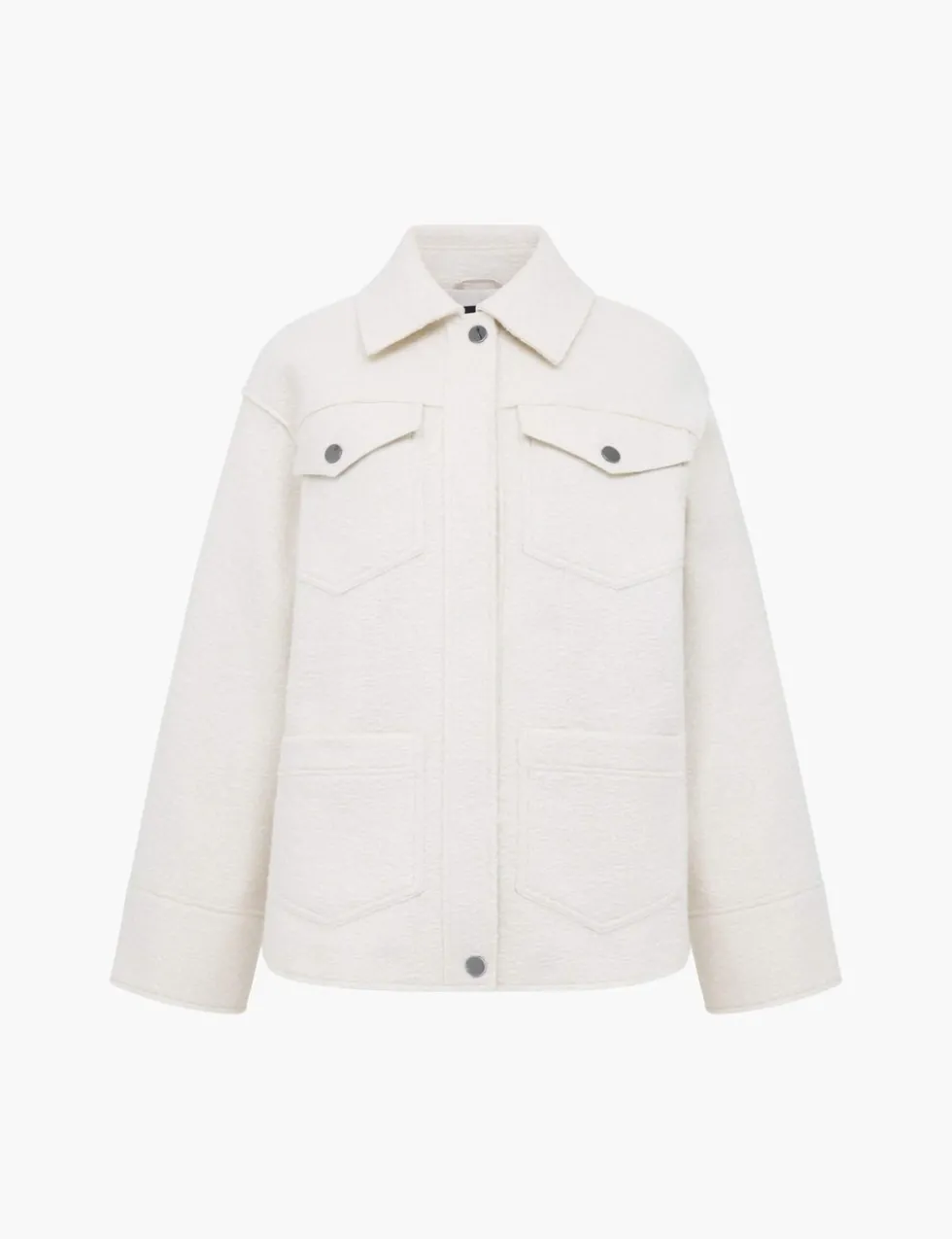 Textured Collared Utility Jacket