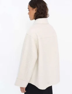 Textured Collared Utility Jacket