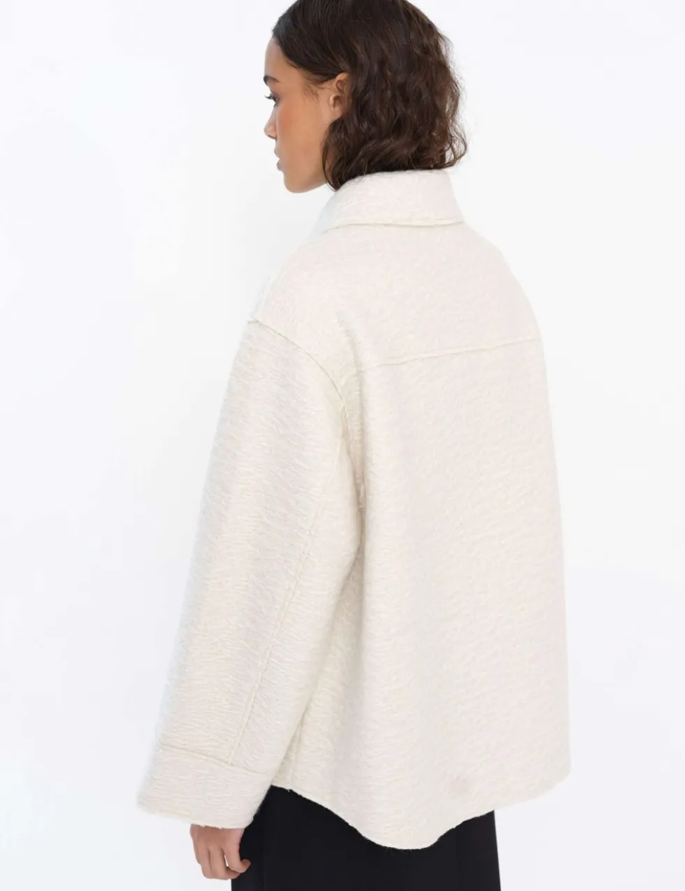 Textured Collared Utility Jacket