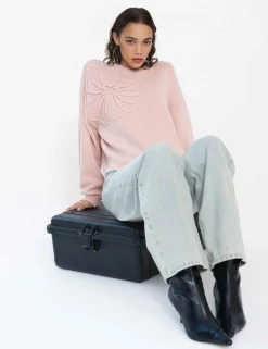 Textured Crew Neck Jumper