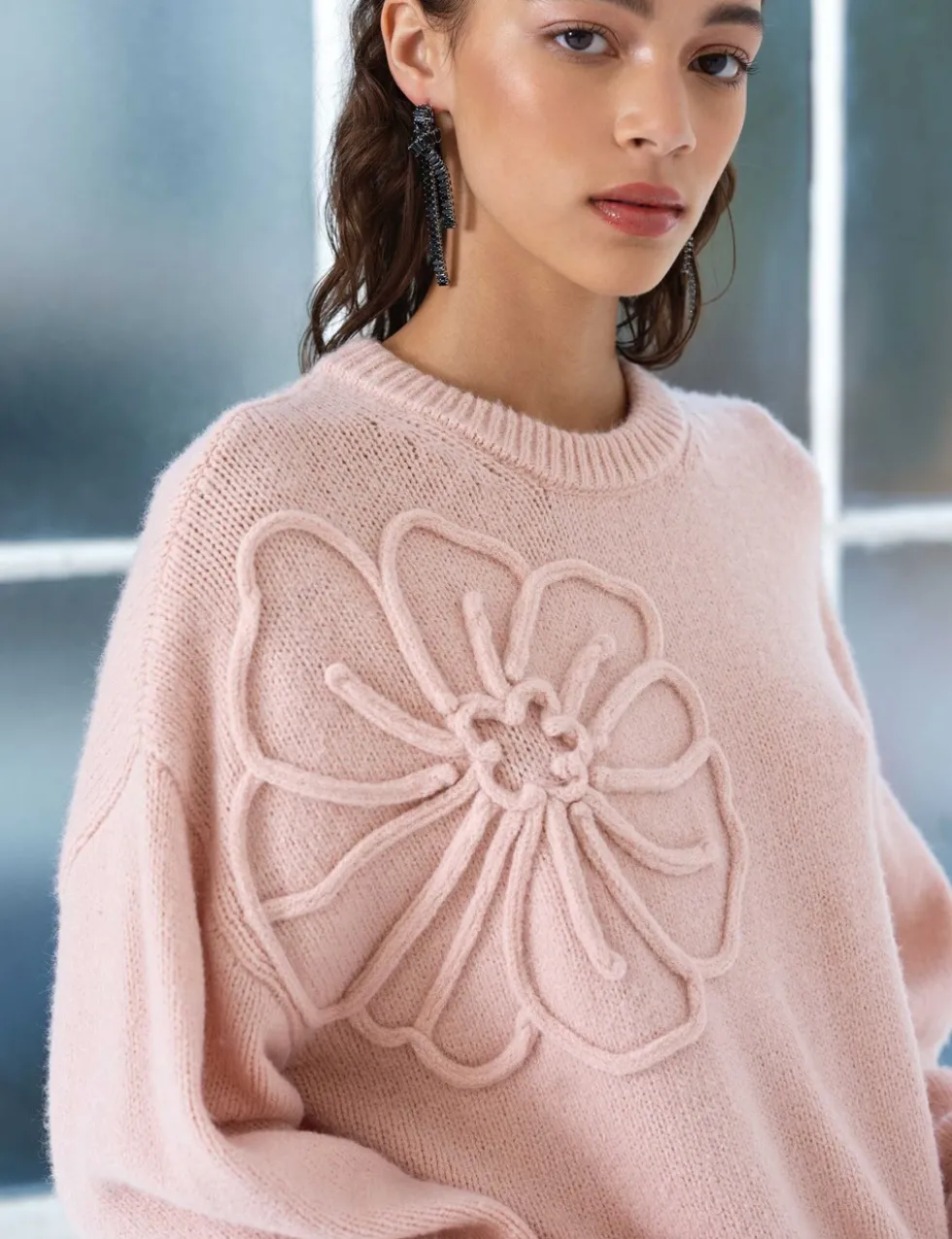 Textured Crew Neck Jumper