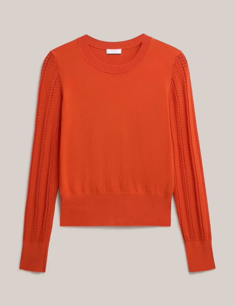 Textured Crew Neck Jumper