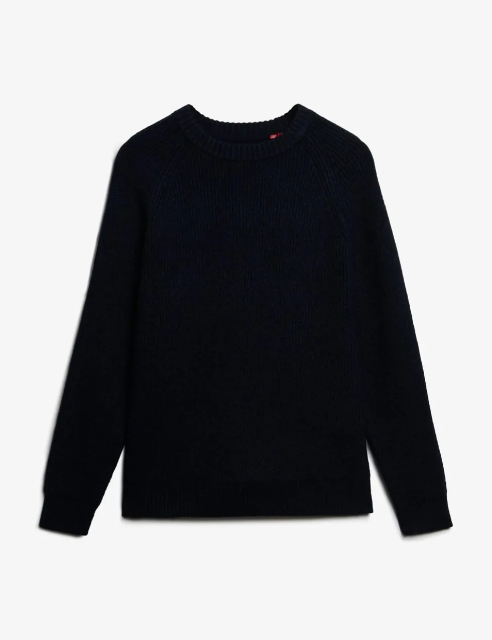 Textured Crew Neck Raglan Jumper