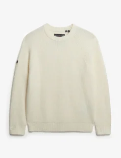 Textured Crew Neck Raglan Jumper