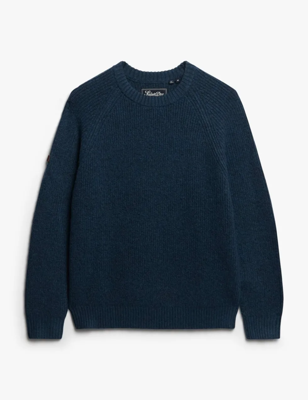 Textured Crew Neck Raglan Jumper
