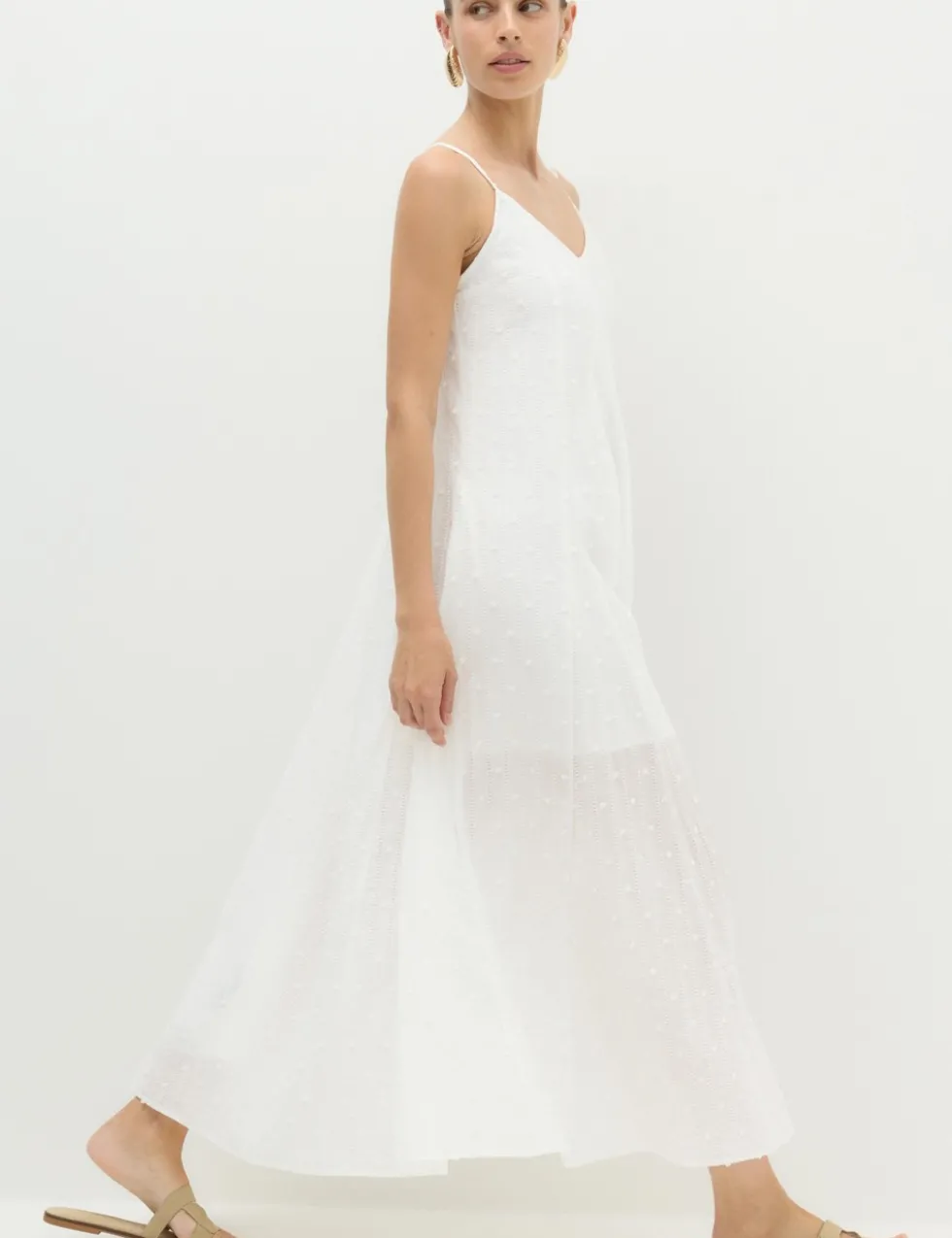 Textured Dobby Maxi Beach Dress