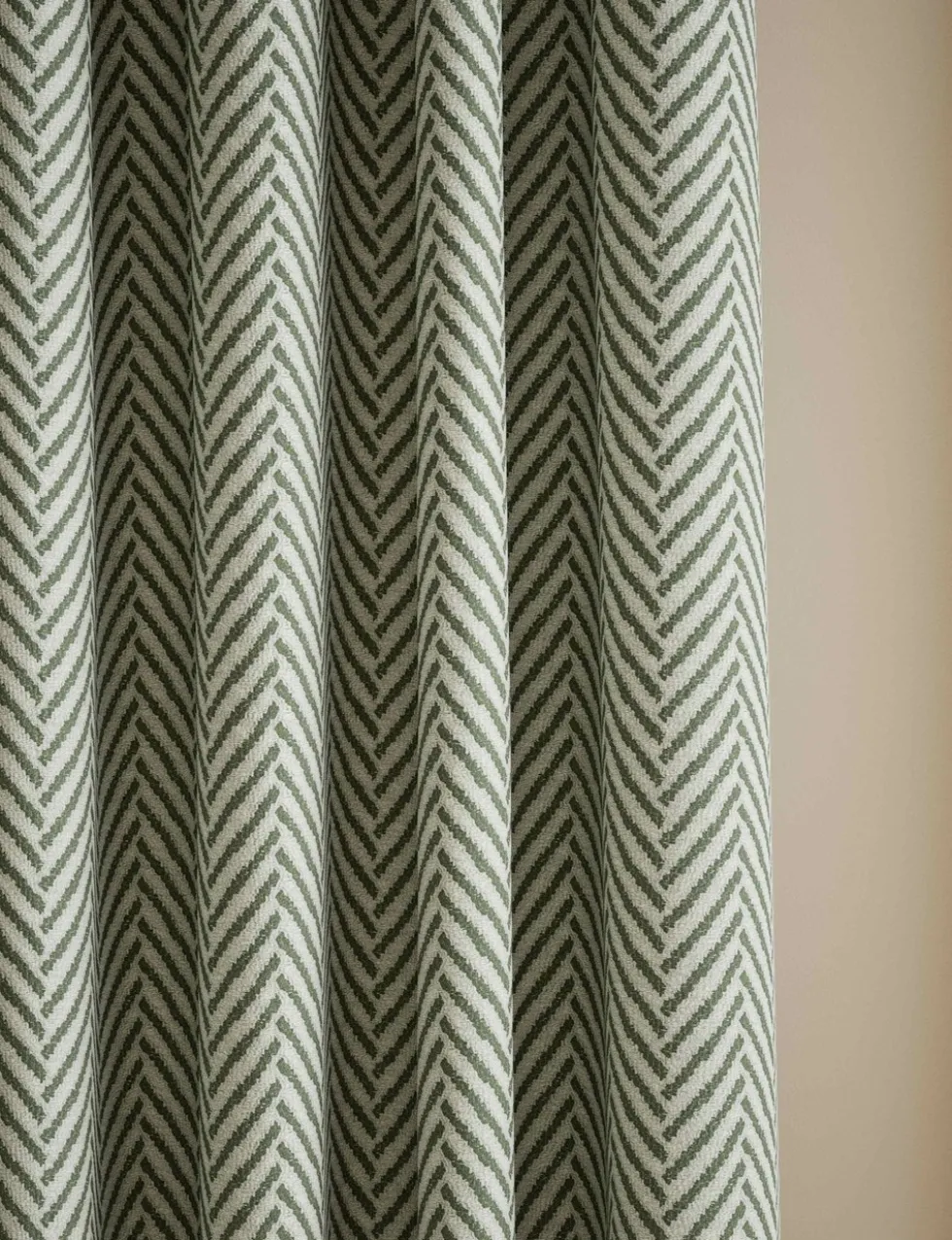 Textured Herringbone Eyelet Curtains