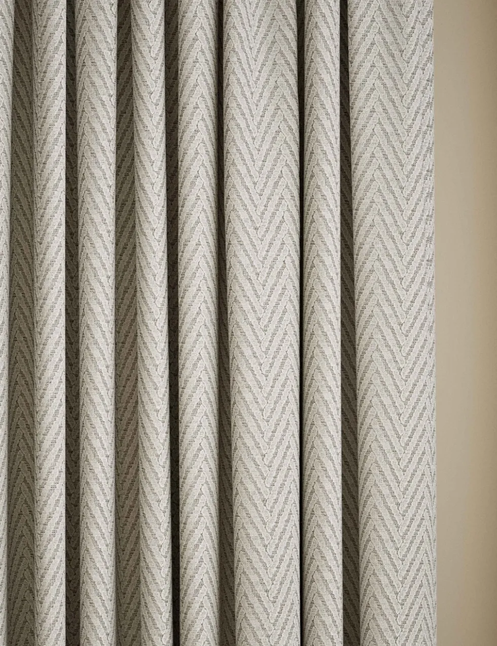 Textured Herringbone Eyelet Curtains