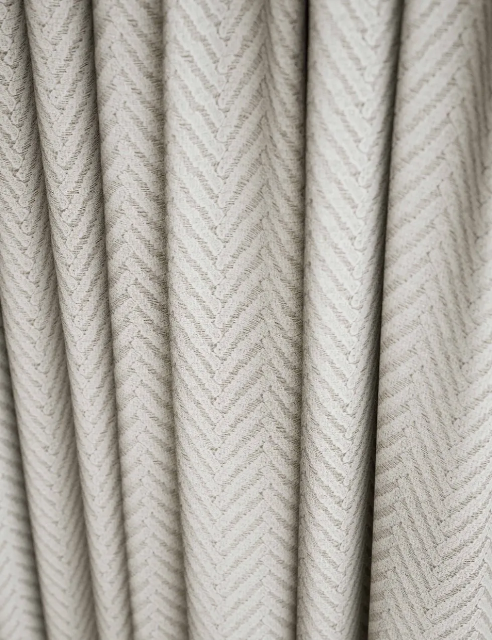 Textured Herringbone Eyelet Curtains