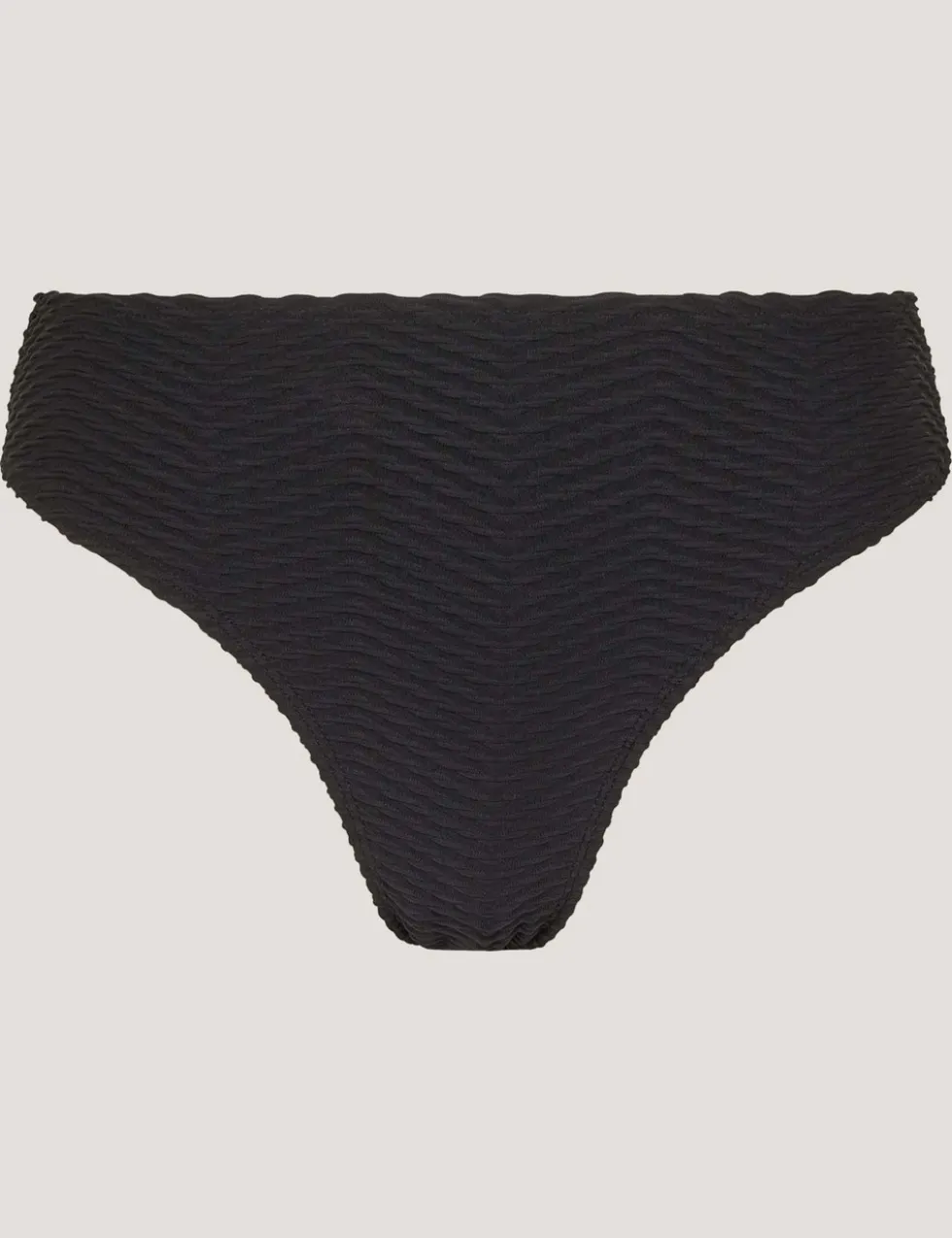 Textured High Leg Bikini Bottoms