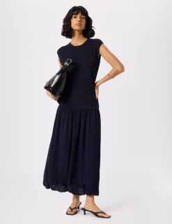 Textured Midi Knitted Dress