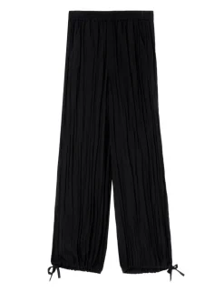 Textured Relaxed Cuffed Trousers