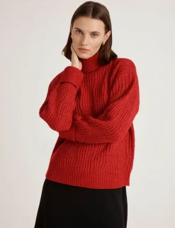 Textured Roll Neck Jumper