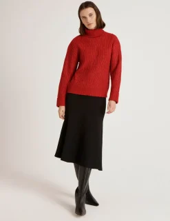 Textured Roll Neck Jumper