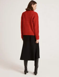 Textured Roll Neck Jumper