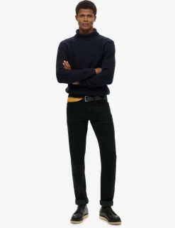 Textured Roll Neck Jumper with Wool