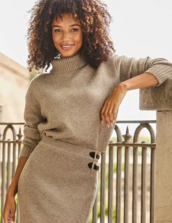 Textured Roll Neck Jumper