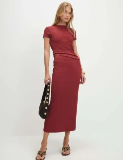 Textured Round Neck T-Shirt