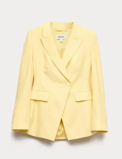 Textured Single Breasted Longline Blazer