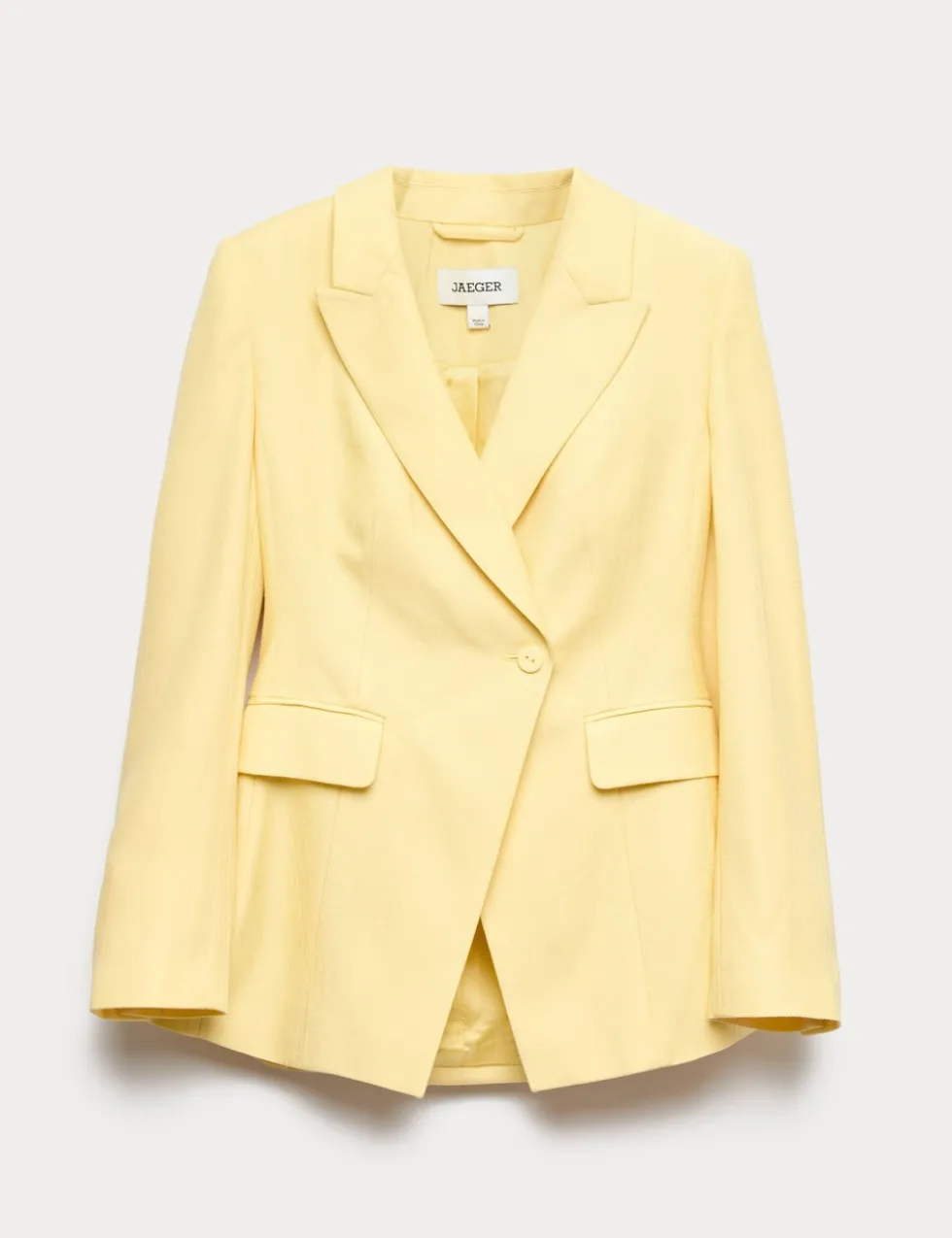 Textured Single Breasted Longline Blazer