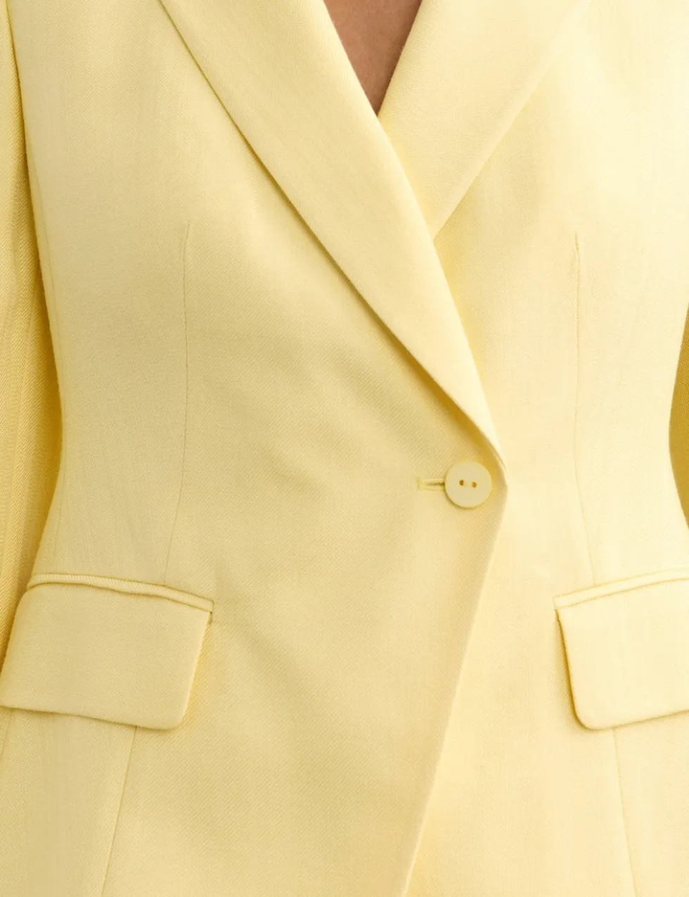 Textured Single Breasted Longline Blazer