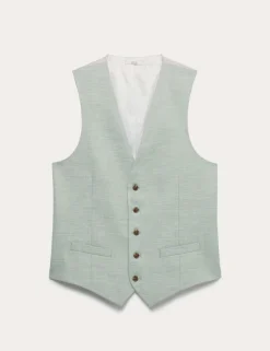 Textured Stretch Waistcoat