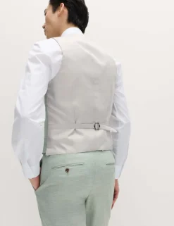 Textured Stretch Waistcoat