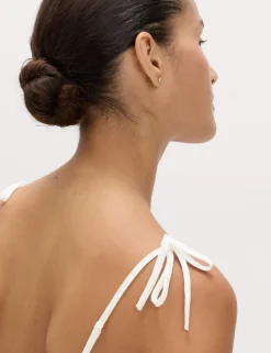 Textured Tie Detail Cami Top