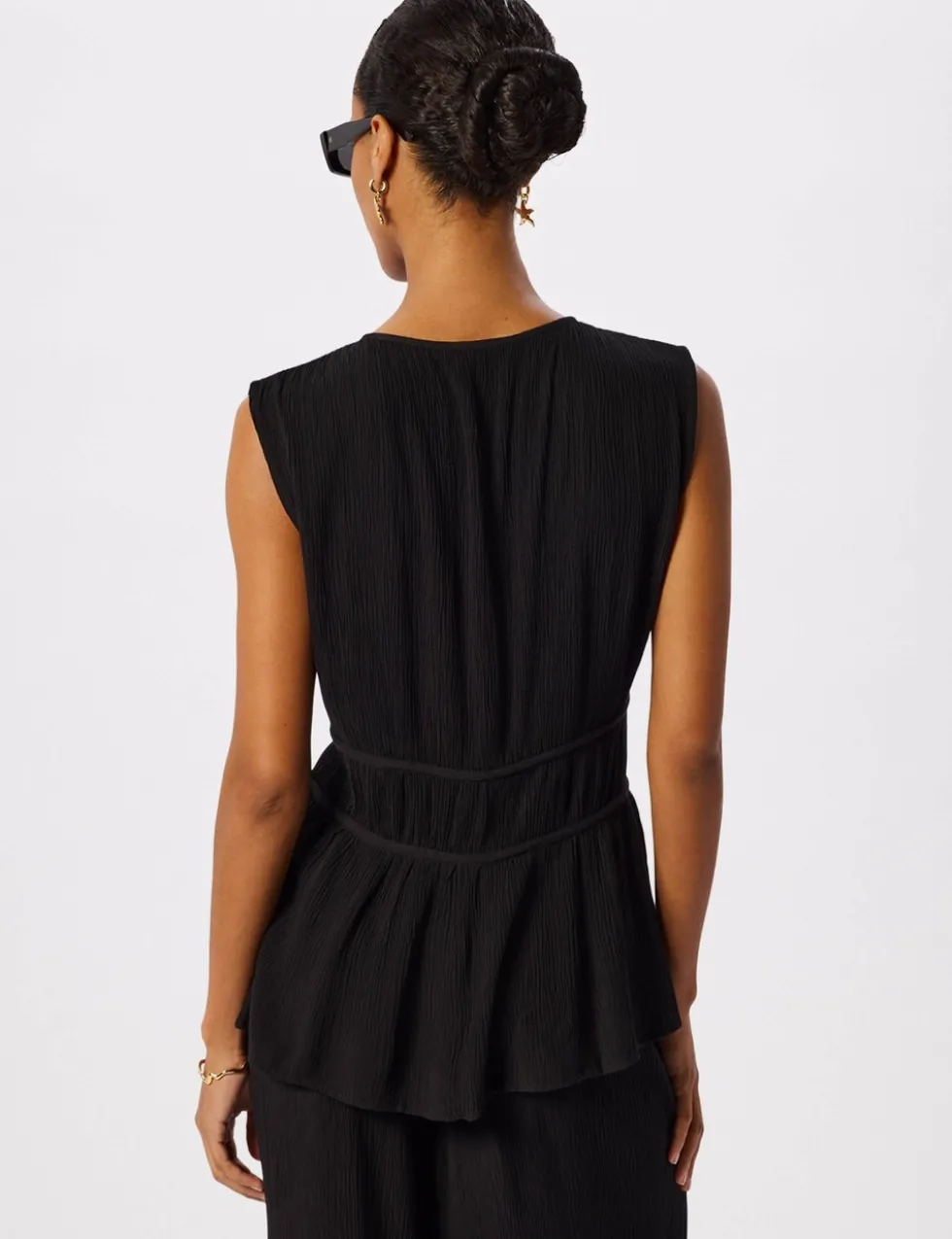 Textured Tie Fastening Beach Cover Up Shirt