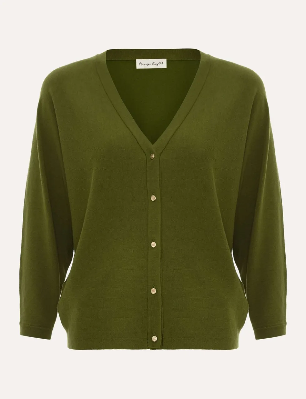 Textured V-Neck Cardigan