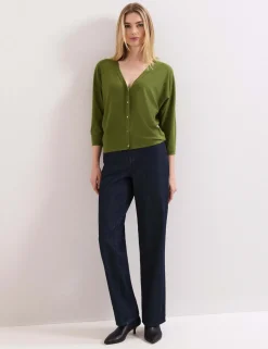 Textured V-Neck Cardigan