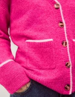 Textured V-Neck Cardigan