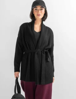 The Go To Knitted V-Neck Tie Waist Cardigan