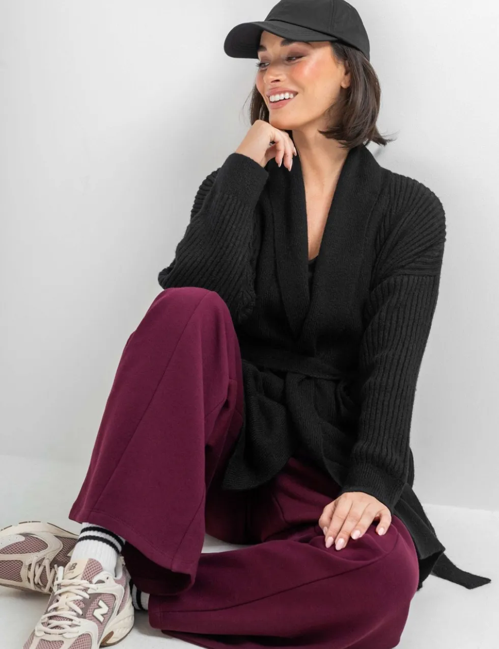 The Go To Knitted V-Neck Tie Waist Cardigan