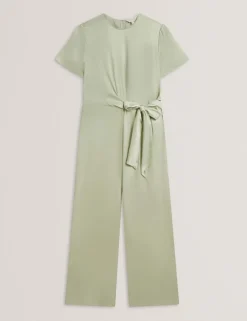 Tie Detail Wide Leg Jumpsuit