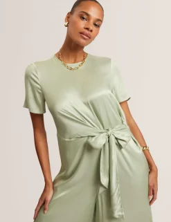 Tie Detail Wide Leg Jumpsuit