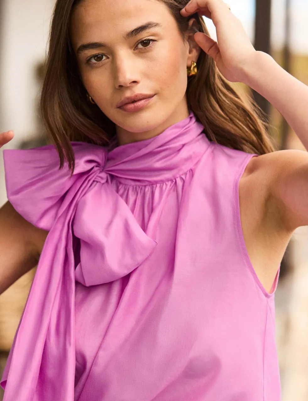 Tie Neck Blouse