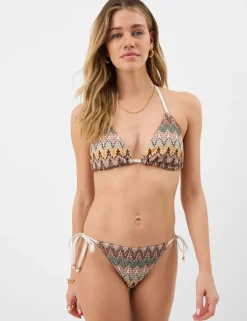 Tie Side High Leg Bikini Bottoms