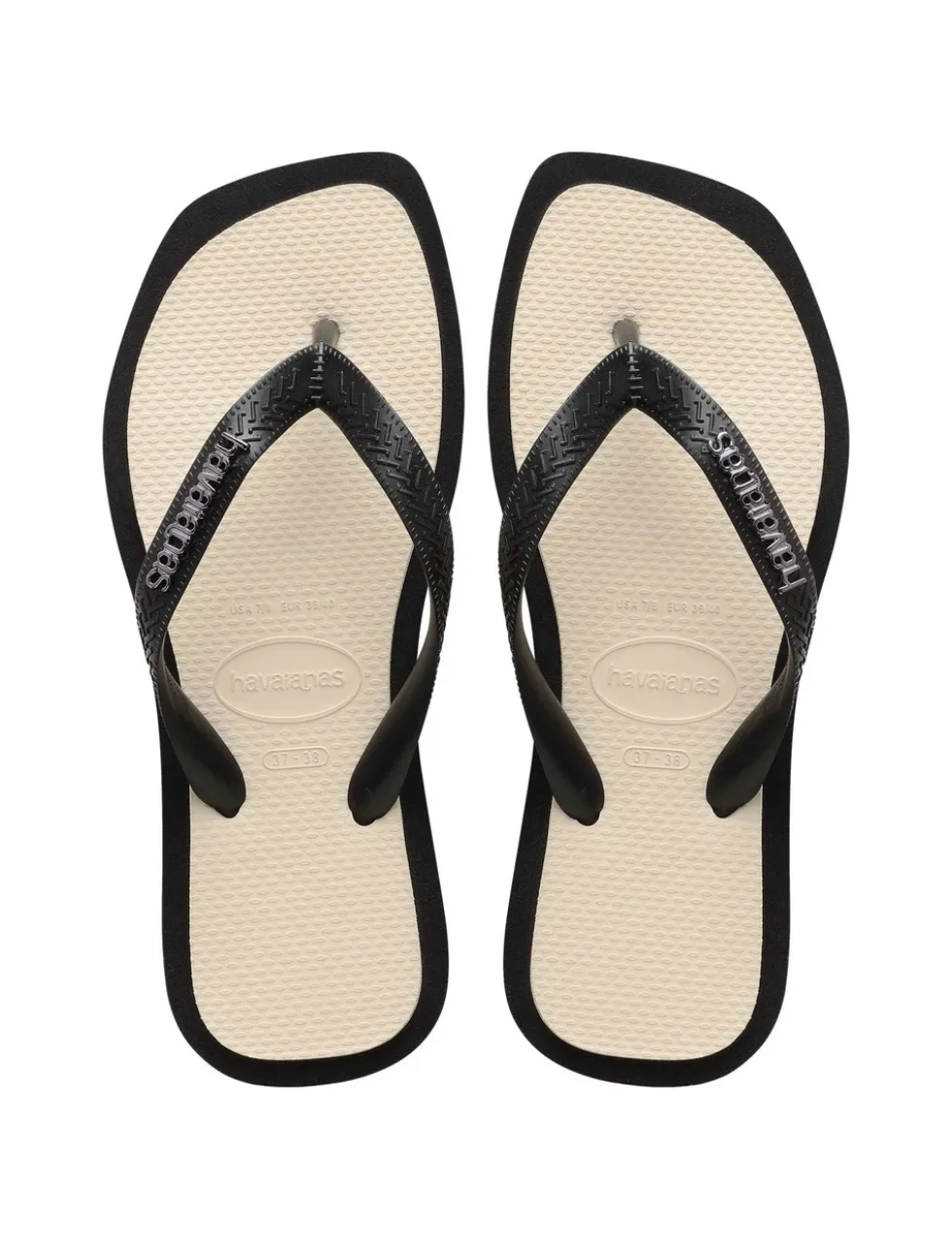 Top Square Fusion Flip Flops