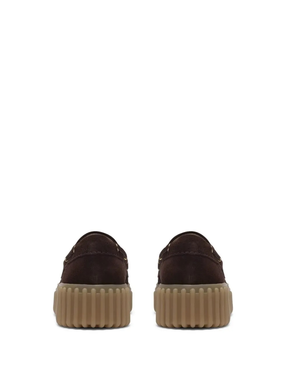 Torhill Suede Dark Brown Platform Boat Shoes