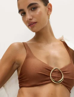 Trim Detail Plunge Bikini Top