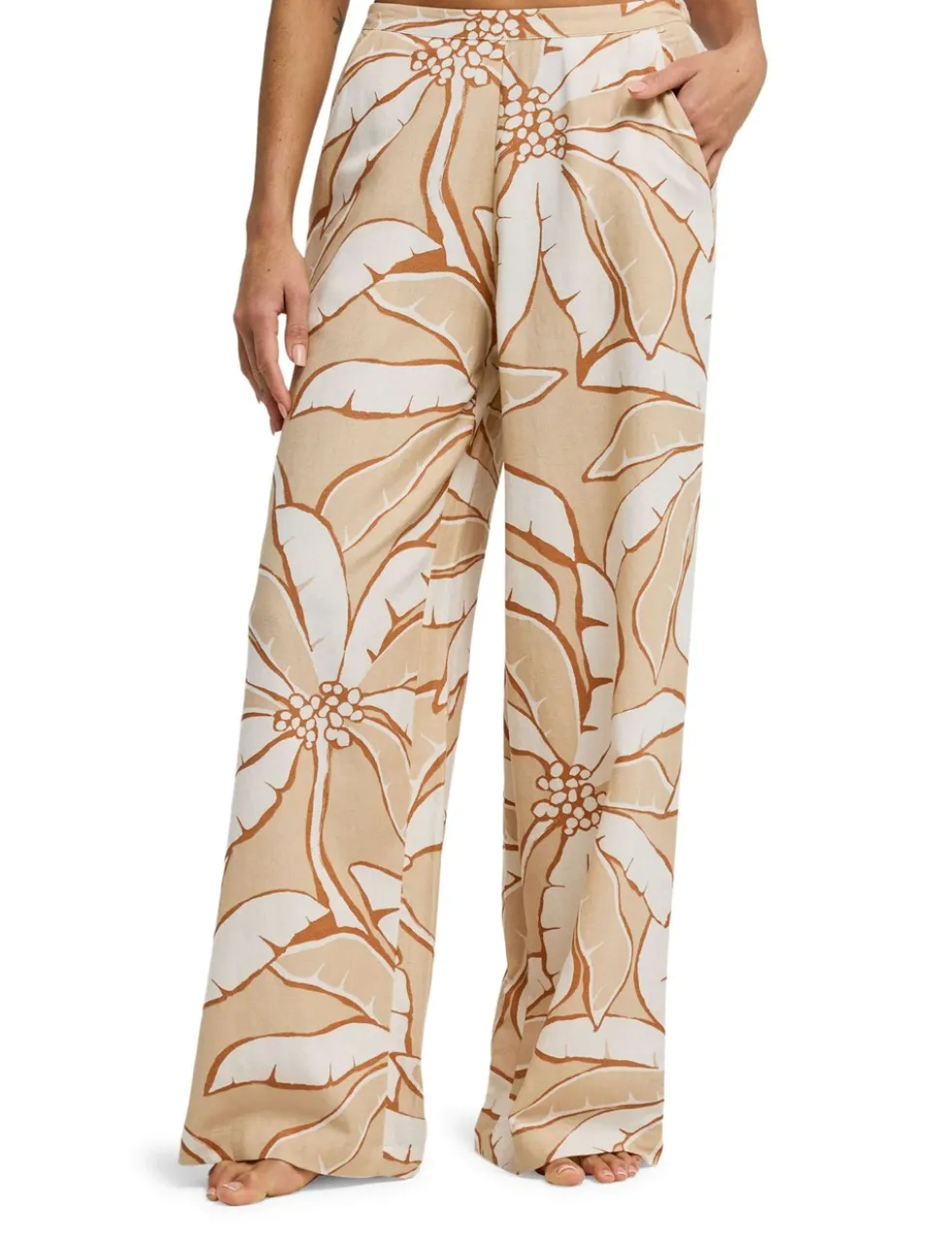 Tropic Breeze Floral Elasticated Waist Trousers