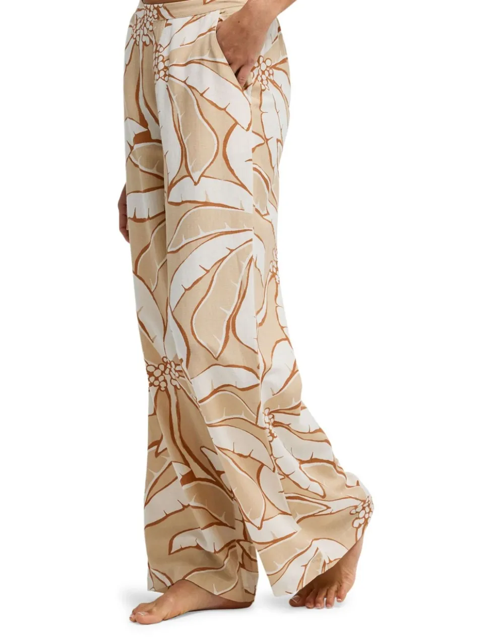 Tropic Breeze Floral Elasticated Waist Trousers