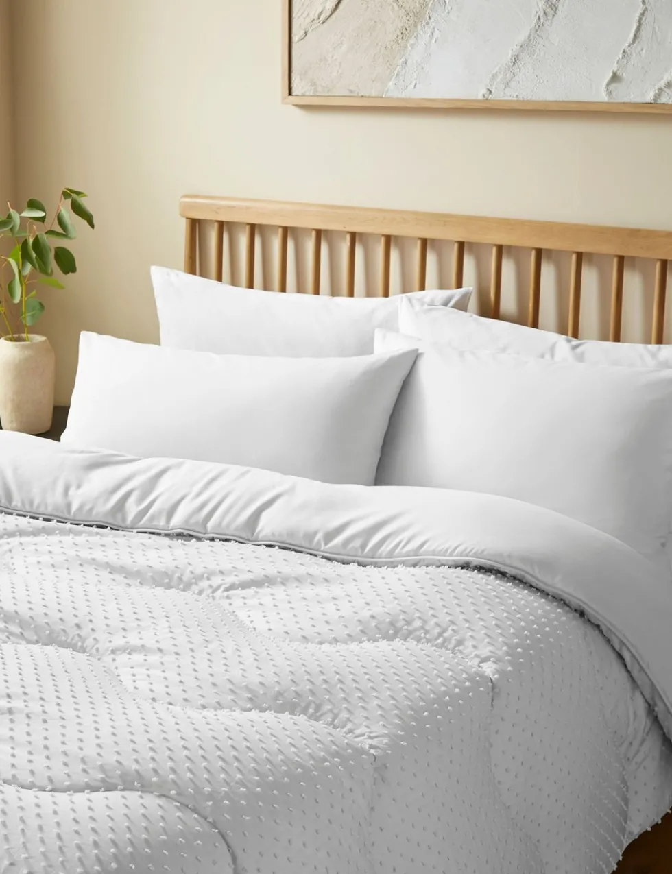 Tufted Dots 10.5 Tog Coverless Duvet Set