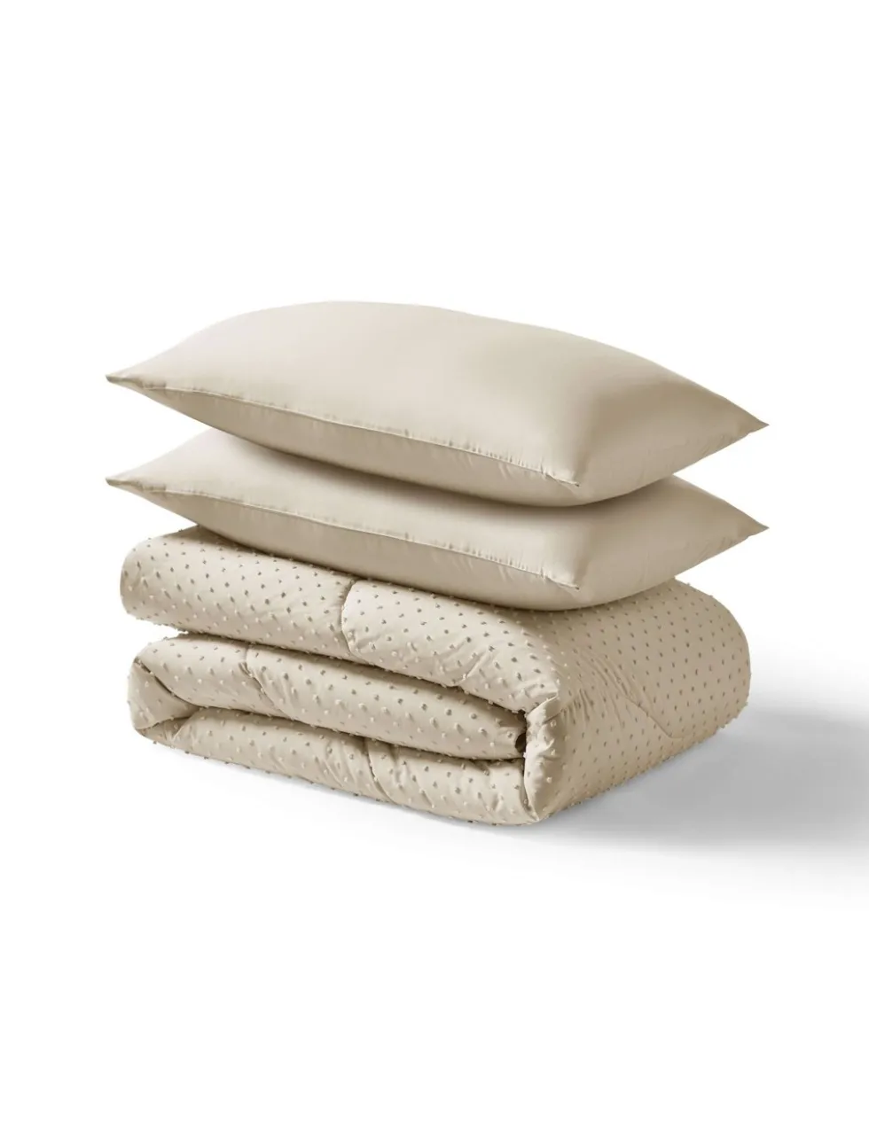 Tufted Dots Coverless Duvet and Pillowcases