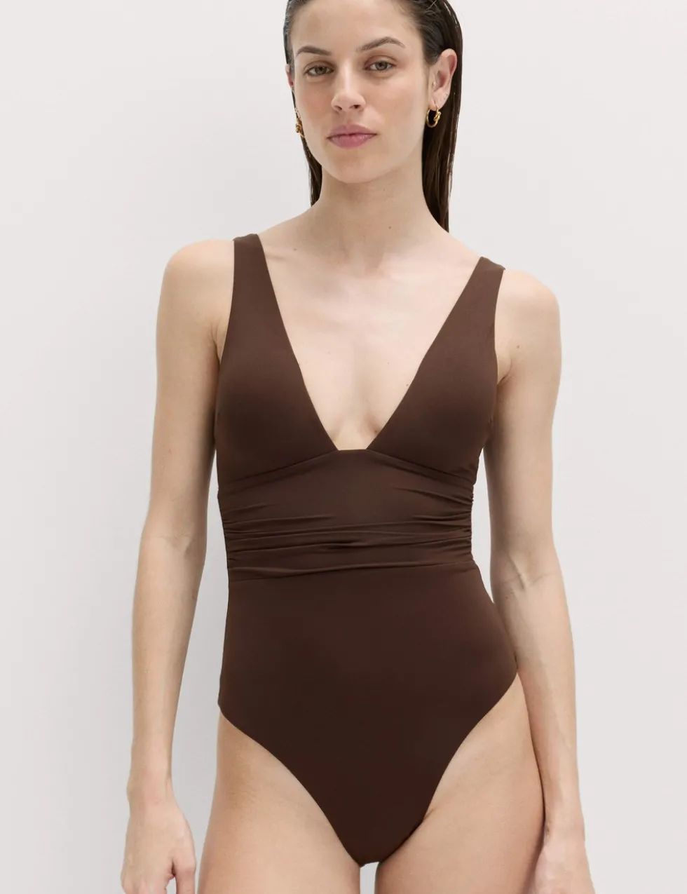 Tummy Control Deep Plunge Swimsuit