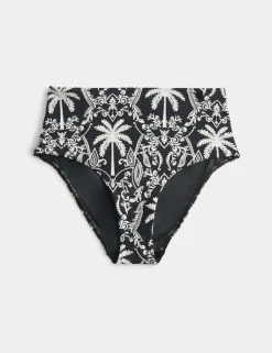 Tummy Control High Waisted High Leg Bikini Bottoms