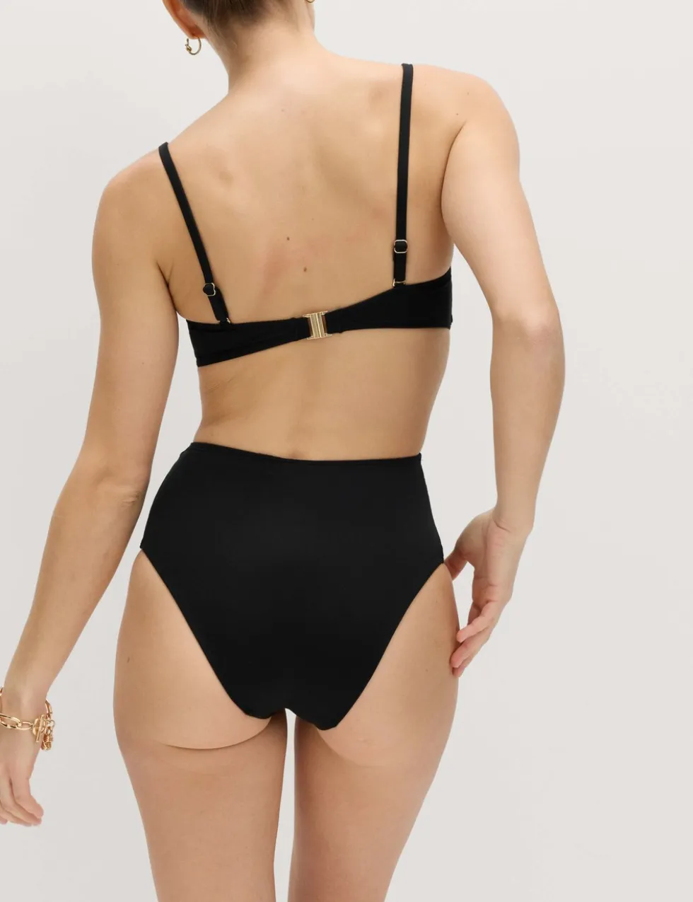 Tummy Control High Waisted High Leg Bikini Bottoms