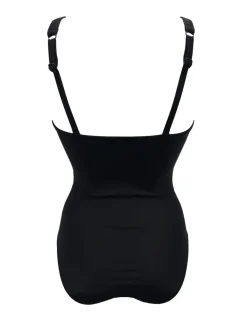 Tummy Control Mesh V-Neck Swimsuit